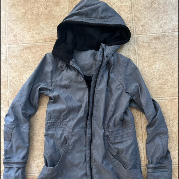LULULEMON APRES RUN ANORAK GREY - Picture 1 of 5